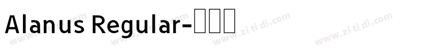 Alanus Regular字体转换